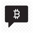 Message Alert Bitcoin Icon
