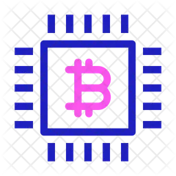 Bitcoin Microchip  Icon