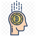 Bitcoin Mind Bitcoin Bitcoin Brain Icône