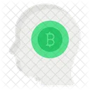 Bitcoin Mind Bitcoin Brain Mind Icône