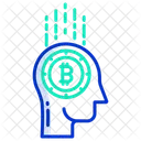 Bitcoin Mind Bitcoin Bitcoin Brain Icon