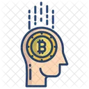 Bitcoin Mind Bitcoin Bitcoin Brain Icon