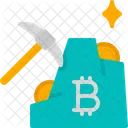 Bitcoin Mine Mine Mining Icon