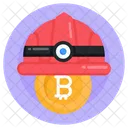 Miner Hat Bitcoin Miner Hat Bitcoin Worker Icon