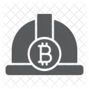 Bitcoin Bergmann Hut Symbol