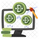 Bitcoin Mining Cryptocurrency Crypto Mining Icon