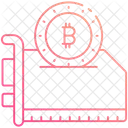 Bitcoin Mining Cryptocurrency Mining Icon