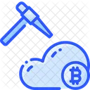 Bitcoin Cloud Crypto Icon