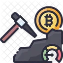 Bitcoin Cryptocurrency Mining Icon