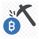 Bitcoin Mining Digging Icon