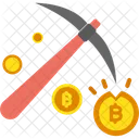 Bitcoin Mining Bitcoin Zahlungsprozess Bitcoin Transaktionsprozess Symbol