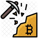 Bitcoin Mining Mining Pickaxe Icon