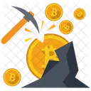 Bitcoin Mining Blockchain Icon