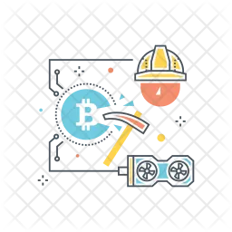 Bitcoin mining  Icon