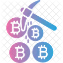 Cryptocurrency Bitcoin Mining Icon