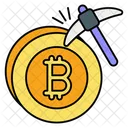 Bitcoin Mining Cryptocurrency Mining Icon