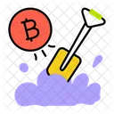 Bitcoin Digging Bitcoin Mining Crypto Mining Icon