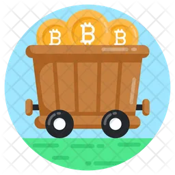 Bitcoin-Mining-Wagen  Symbol