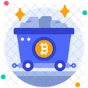 Bitcoin Mining Cart  Icon
