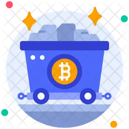 Bitcoin Mining Cart  Icon