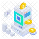 Bitcoin Mining Btc Cryptocurrency Icon