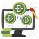 Bitcoin Mining Cryptocurrency Crypto Mining Icon
