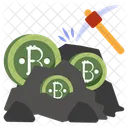 Bitcoin Mining Cryptocurrency Crypto Mining Icon