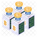 Btc Tech Crypto Technology Bitcoin Mining Tech Icon
