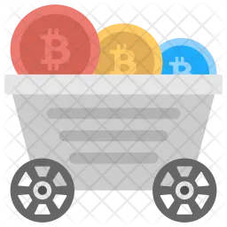 Bitcoin Mining Trolley  Icon