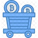 Bitcoin Mining Trolley Icon