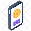 Bitcoin Mobile Bitcoin App Mobile Cryptocurrency Icon