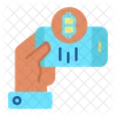 Bitcoin Mobile Transaction  Icon