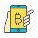 Mobile Portefeuille Bitcoin Icône