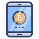 Bitcoin-Mobilzahlung  Symbol