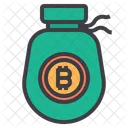 Money Bitcoin Cryptocurrency Bag Bitcoin Money Bag Icon