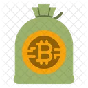 Bolsa de dinheiro bitcoin  Ícone