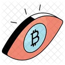 Bitcoin Monitoring Bitcoin Inspection Bitcoin Visualization Icon