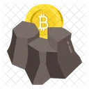 Bitcoin Mountains Cryptocurrency Crypto Icon