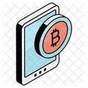 Bitcoin Movel Bitcoin Para Smartphone Bitcoin Para Telefone Ícone