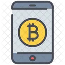 Bitcoin Celular Smartphone Ícone