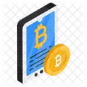 Bitcoin móvil  Icono