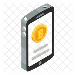 Bitcoin móvil  Icono