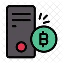 Bitcoin Ordenador Personal Computadora Icono