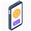 Bitcoin Movil Aplicacion Bitcoin Criptomoneda Movil Ícone