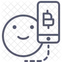 Bitcoin móvil  Icono