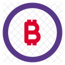 Bitcoin-Münze  Symbol