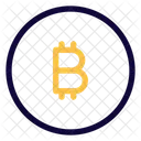 Bitcoin-Münze  Symbol