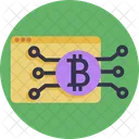 Bitcoin-Münze  Symbol