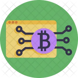 Bitcoin-Münze  Symbol