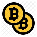 Bitcoin-Münze  Symbol